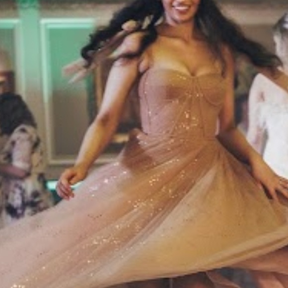 Teuta Matoshi Gold Sand Dress - Picture 2 of 5